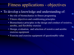 Fitness Applications: Introduction (1)