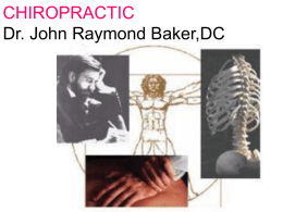 CHIROPRACTIC Dr. John Raymond Baker,DC