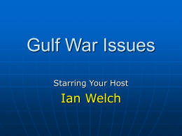Gulf War Issues - American Gulfwar Veterans Association