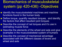 Biomechanics of Musculoskeletal System