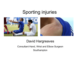 Sporting injuries - Southampton Hand Course