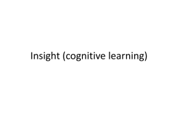 Insight (cognitive learning)