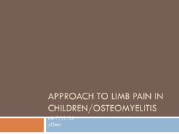 Limb Pain in Children