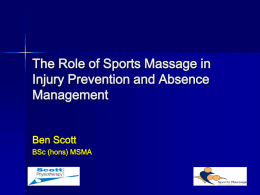 The Role of Sports Massage in Injury Prevention and