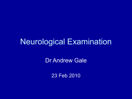Neurological Examination - Luton & Dunstable Hospital