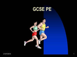 GCSE PE - EC8 - EATON BANK SCHOOL