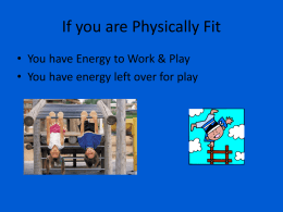 Health Related Physical Fitness