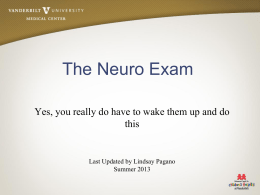 Neurologic Exam