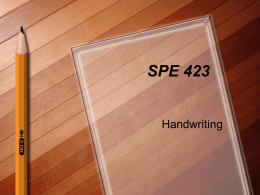 SPE 423 Handwriting PLL