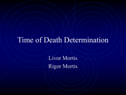 Time of Death Determination