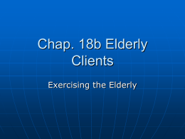 Chap. 18b Elderly Clients