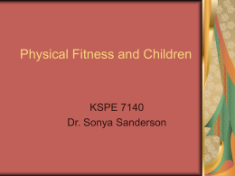 Physical Fitness and Children