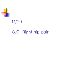M/29 C.C: Right hip pain