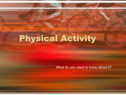 Physical Activity Web Version