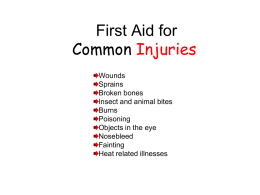 What is first aid?