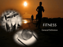 Fitness presentation