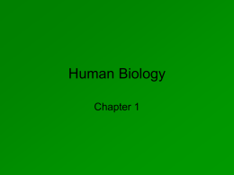 HumanBiologyCh1