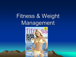 Fitness & Weight Management