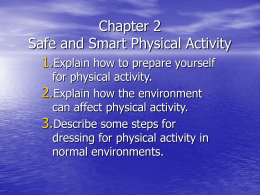 Chapter 2 Safe and Smart Physical Activity