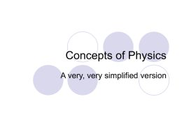 Concepts of Physics