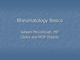 Rheumatology Basics