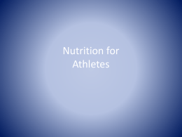 Sports Nutrition - CCVI