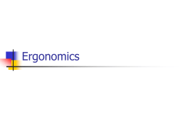 Ergonomics - Speyside High School