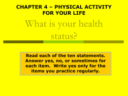 Physical Activity