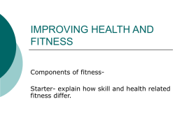 components of fitness slides