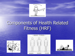 Components of Health Related Fitness
