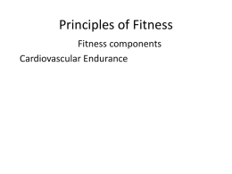 Principles of Fitness
