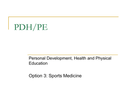 TAFE_PDHPE_Sports_Medicine_Chapter_1