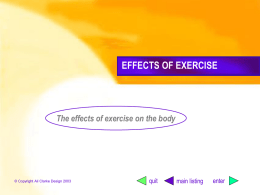 Effects of Exercise