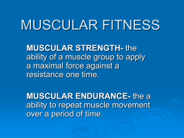 muscular fitness