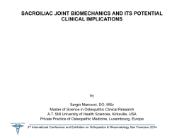 sacroiliac joints biomechanics by women during