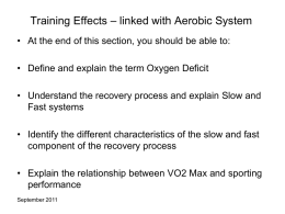 Aerobic system - Oxygen deficit_EPOC