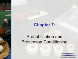 Chapter 7 - Prehabilitation and Preseason Conditioning