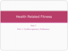 Health Related Fitness