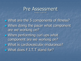 The 5 Components of Fitness