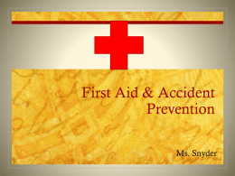 First Aid & Accident Prevention