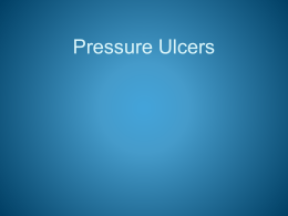 Topic 2. Pressure ulcers and pressure mapping