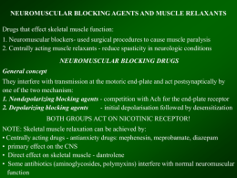 neuromuscular blocking agents and muscle relaxants