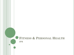 PPT Fitness notes