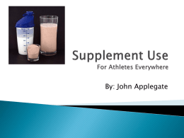 Supplement Use