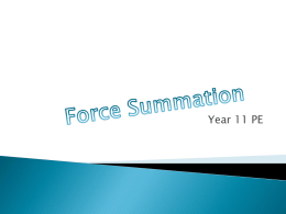 Force Summation Baseball Pitch – Preparation