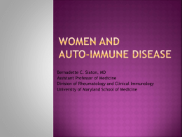 Women and Auto-immune Disease
