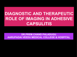 diagnostic and therapeutic role of imaging in