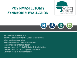 Post-mastectomy Syndrome