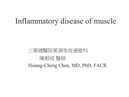 Inflammatory disease of muscle