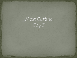Meat Cutting D3 Student